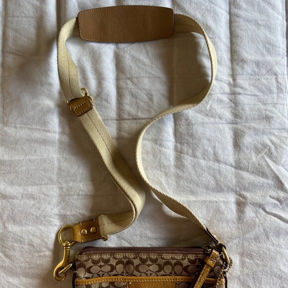 Coach Y2K Signature Canvas Crossbody Bag No K0726-41069 Minimalist Beige - Picture 5 of 9